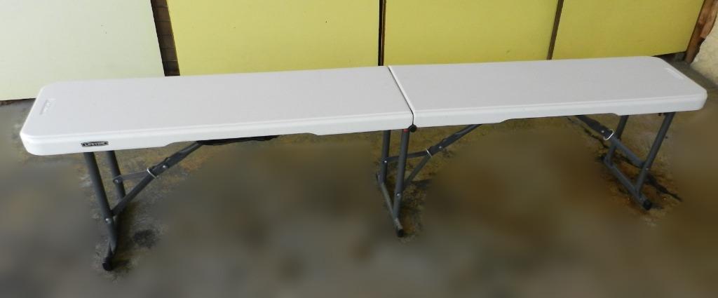 Lifetime 6ft shop folding bench