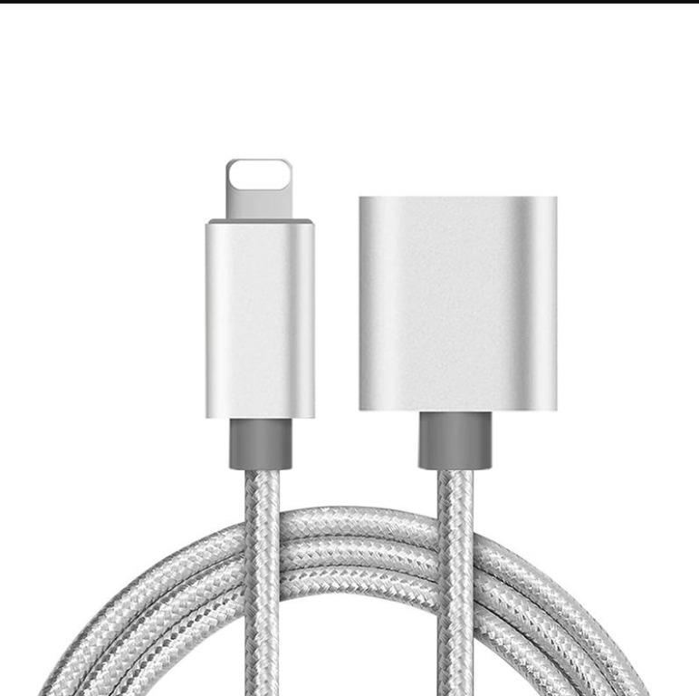 Lightning Extension Cable iPhone iPad Extension Male to Female 1M,  Computers & Tech, Parts & Accessories, Cables & Adaptors on Carousell