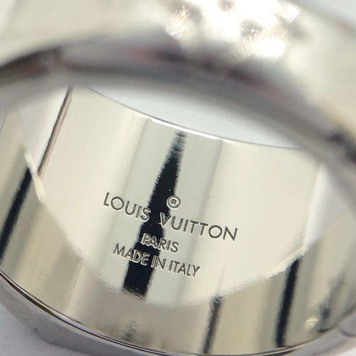 Louis Vuitton Silver Band Rings For Menace