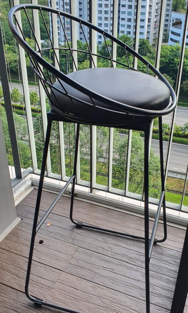 Marble top bar table and chairs set, Furniture & Home Living, Furniture