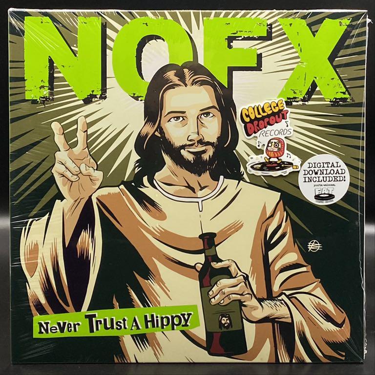 NOFX - Never Trust A Hippy 10” (Category: Vinyls) located in Paranaque City. Submitted by collegedropout.records (Listing ID 1094669932, Image 1). Description: NOFX's 2006 EP, Never Trust a Hippy was issued in advance of the punk rock legends' tenth studio effort Wolves in Wolves' Clothing and features two tracks from the album ("Seeing Double at the Triple Rock," "The Marxist Brothers") plus four more cuts recording during the LP's sessions. Fat