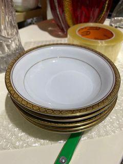 Noritake white gold soup bowl