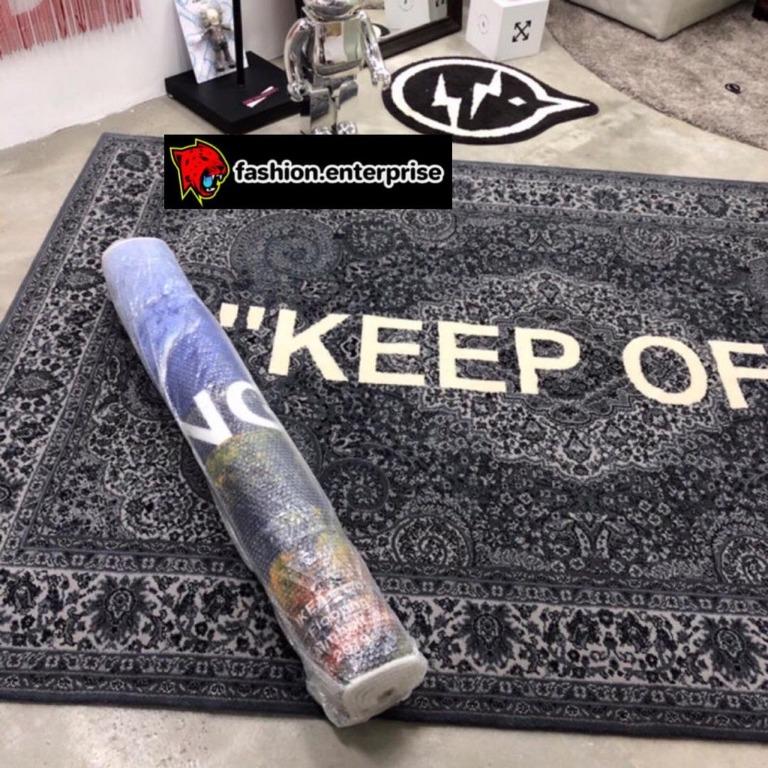 Keep Out Rug, Keep Out, Off White, Off White Rug, Rug for Living