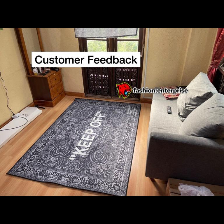 Off-White x IKEA KEEP OFF Rug, Furniture & Home Living, Home Decor, Wall  Decor on Carousell