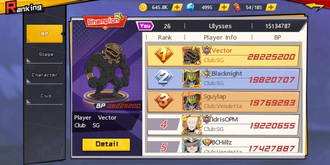 One Punch Man The Strongest: Rank 5 in Arena S7, Video Gaming, Video ...