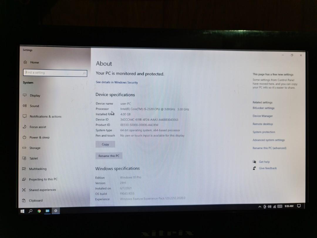 Pc Desktop System Unit Only Msi Motherboard Core I5 23 4cores 2nd Gen 4gb Ram 1gb Ssd Windows 10 Pro 64bit With Working Dvd Rom New Parts Mobo Ssd Dvd Rom Computers Tech