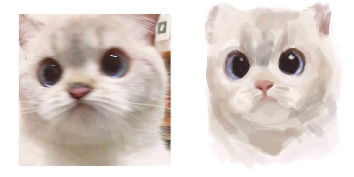 Pet portrait commission (Category: Homes & Other Pet Accessories) located in Mandaluyong City. Submitted by tkbuys (Listing ID 1094681389, Image 1). Description: Pet portraits for sale! See photos for sample reference. No revisions. Rough rendering only.