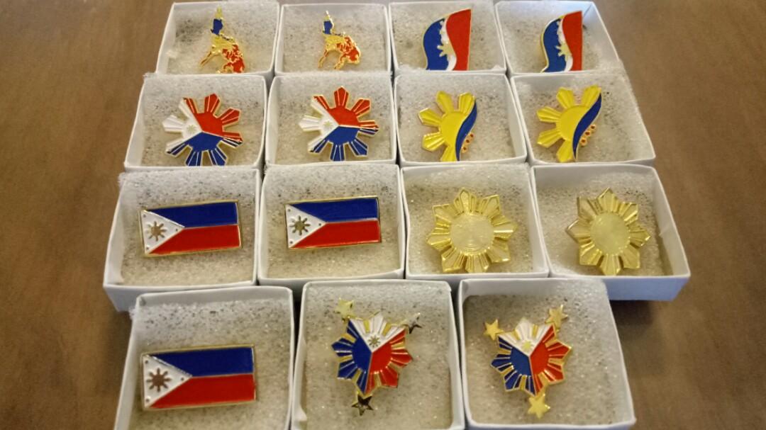 Philippine flag pin premium quality lapel pin collar pin enamel pin