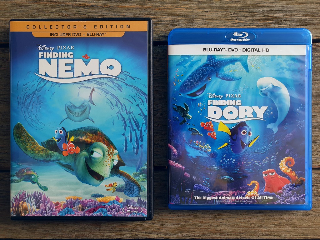 Pixar Bluray Set Finding Nemo And Finding Dory 4 Blu Ray 2 Dvd Hobbies Toys Music Media Cds Dvds On Carousell