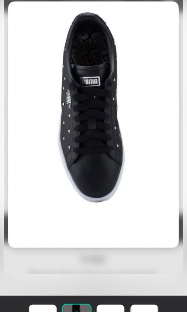 Puma basket hot sale studs white