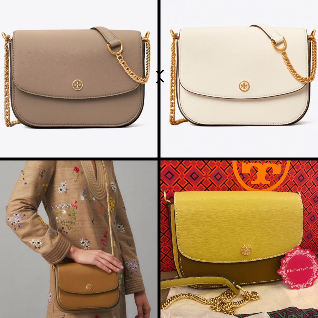 Tory Burch Robinson Convertible Bag Brown, Women's Fashion, Bags & Wallets,  Purses & Pouches on Carousell