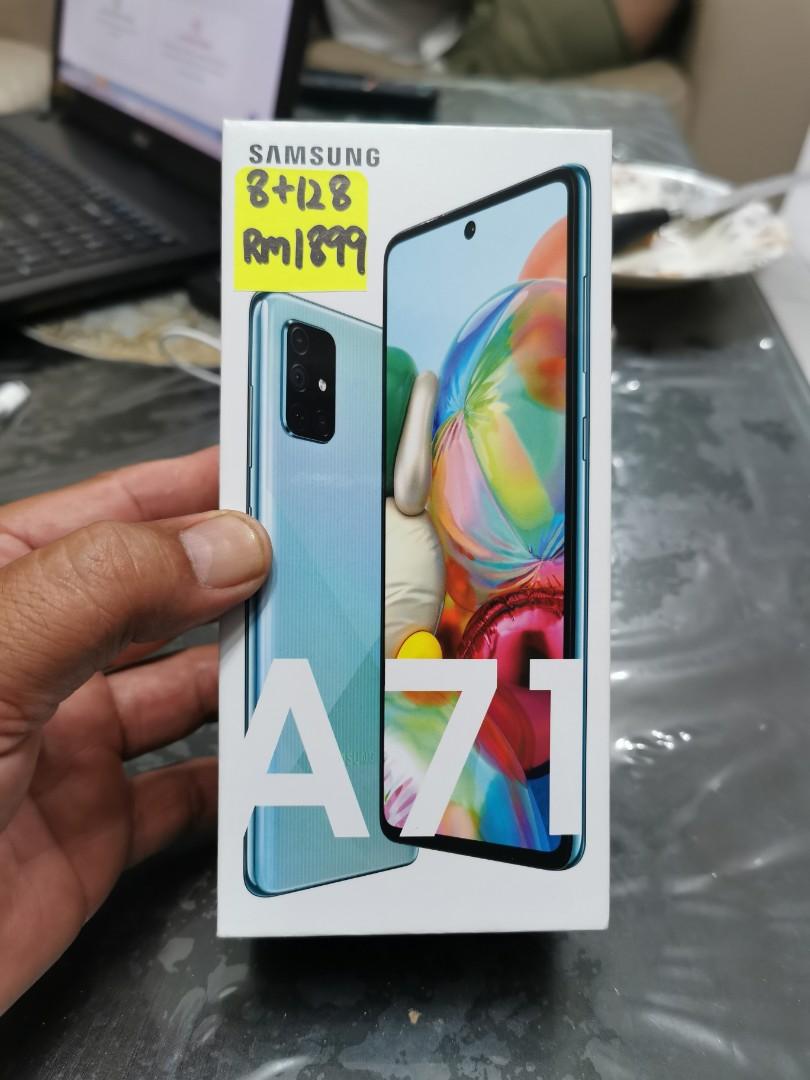 Samsung Galaxy A71 Full Set 8gb 128gb With Receipt Under Warranty Malaysia Mobile Phones Tablets Android Phones Samsung On Carousell