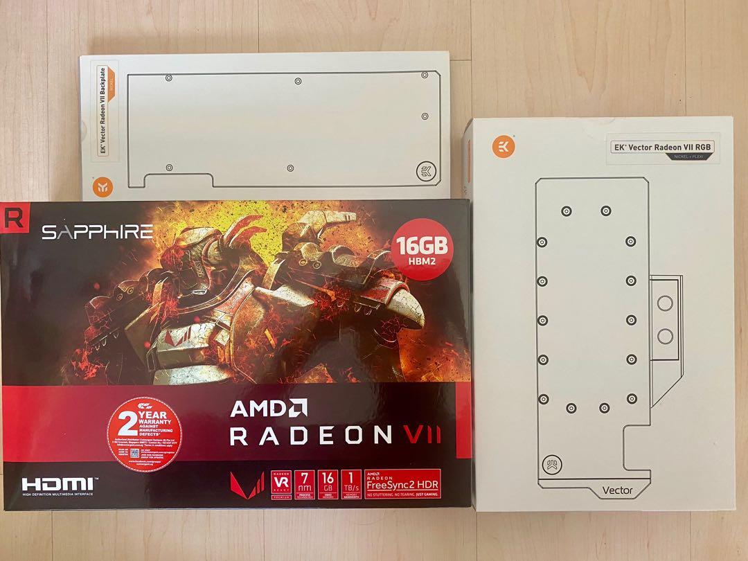 SAPPHIRE AMD Radeon VII 16GB bundle EKWB Full Waterblock Backplate