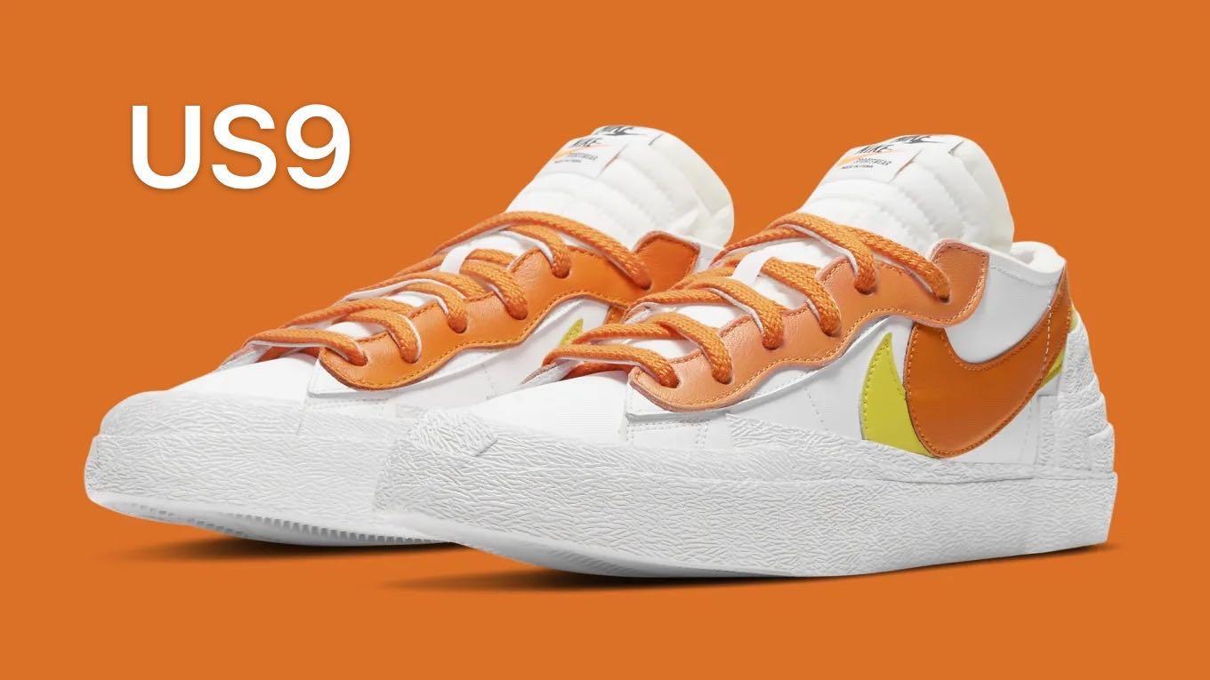 Sell Nike Sacai Blazer Low Magma Orange Us9, 男裝, 鞋, 波鞋- Carousell