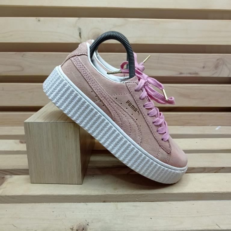 sepatu sneakers wanita Puma rihanna pink Fesyen Wanita Sepatu di