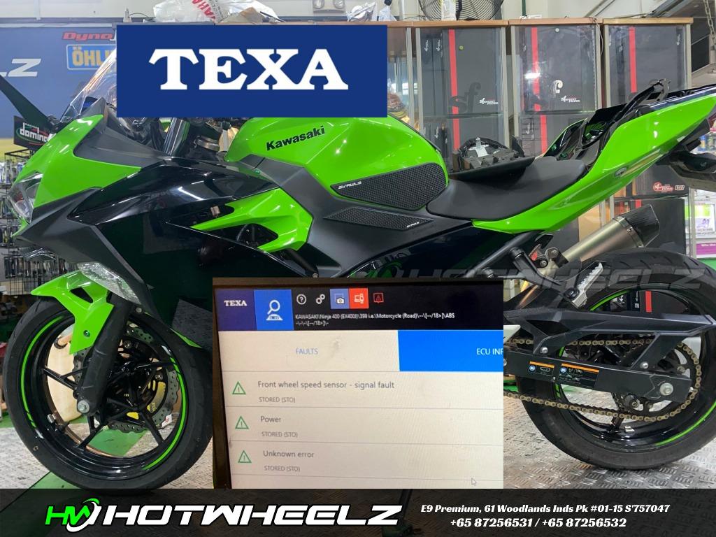 Texa Diagnostic Check Error Code Kawasaki Ninja400 Motorcycles Motorcycle Accessories On Carousell