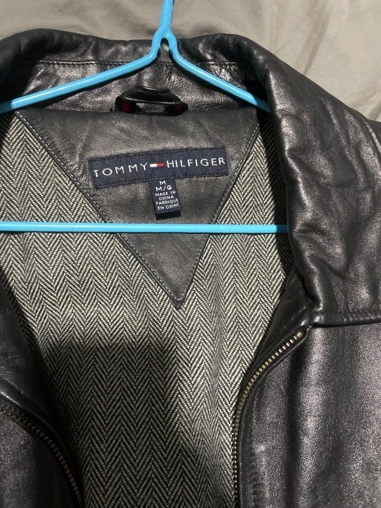 Tommy Hilfiger Vintage Leather Jacket, Men's Fashion, Coats, Jackets ...