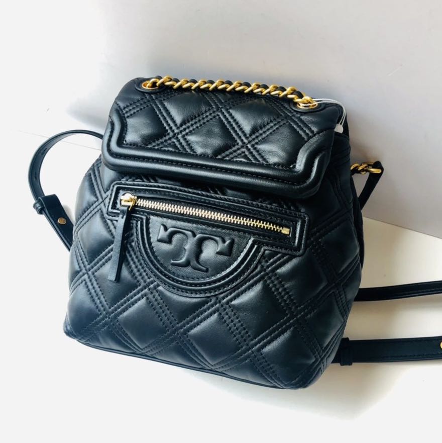 Tory burch quilted top backpack