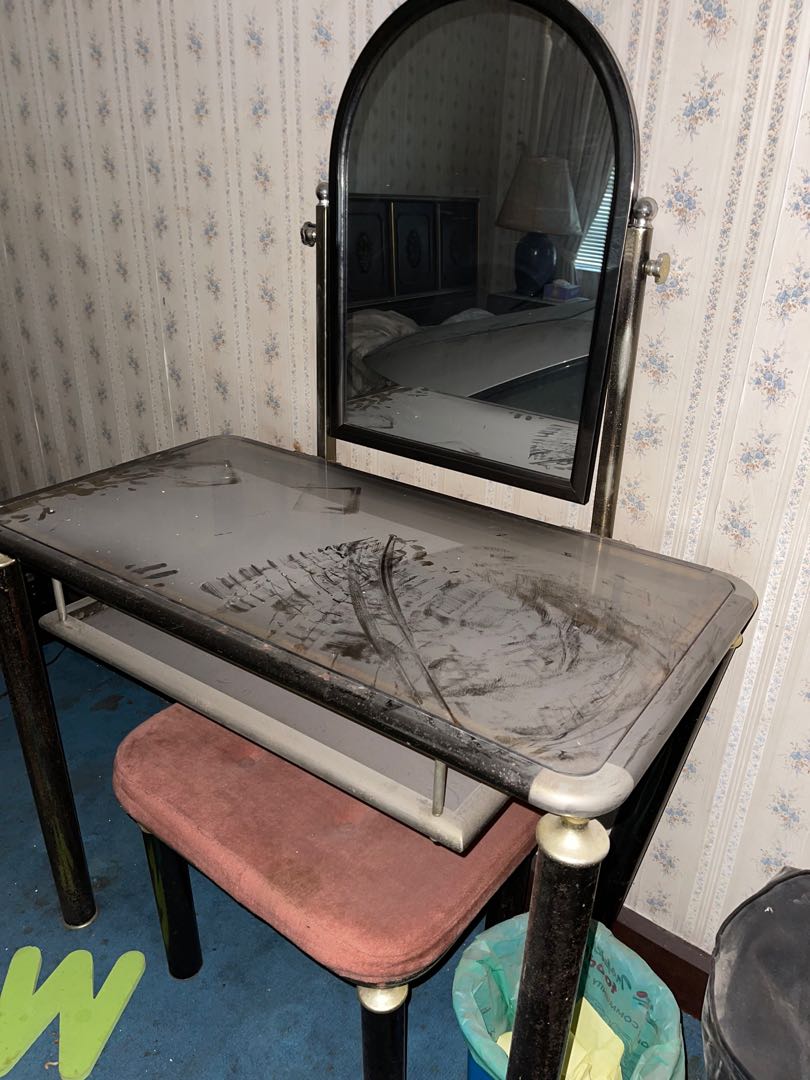 Vintage Antique Dresser Mirror Set, Furniture & Home Living, Furniture