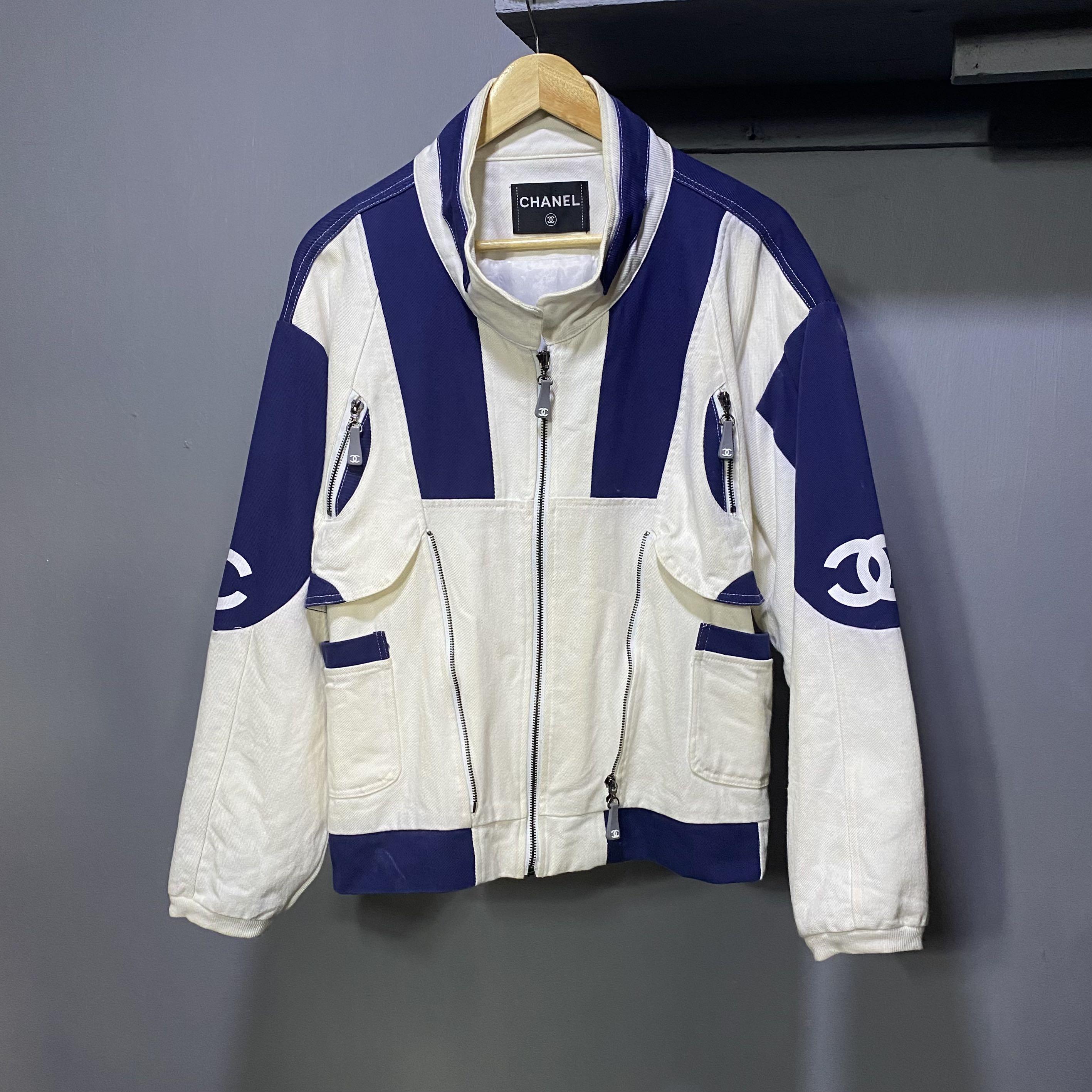 Vintage Chanel Denim Jacket, Men's Fashion, Activewear on Carousell