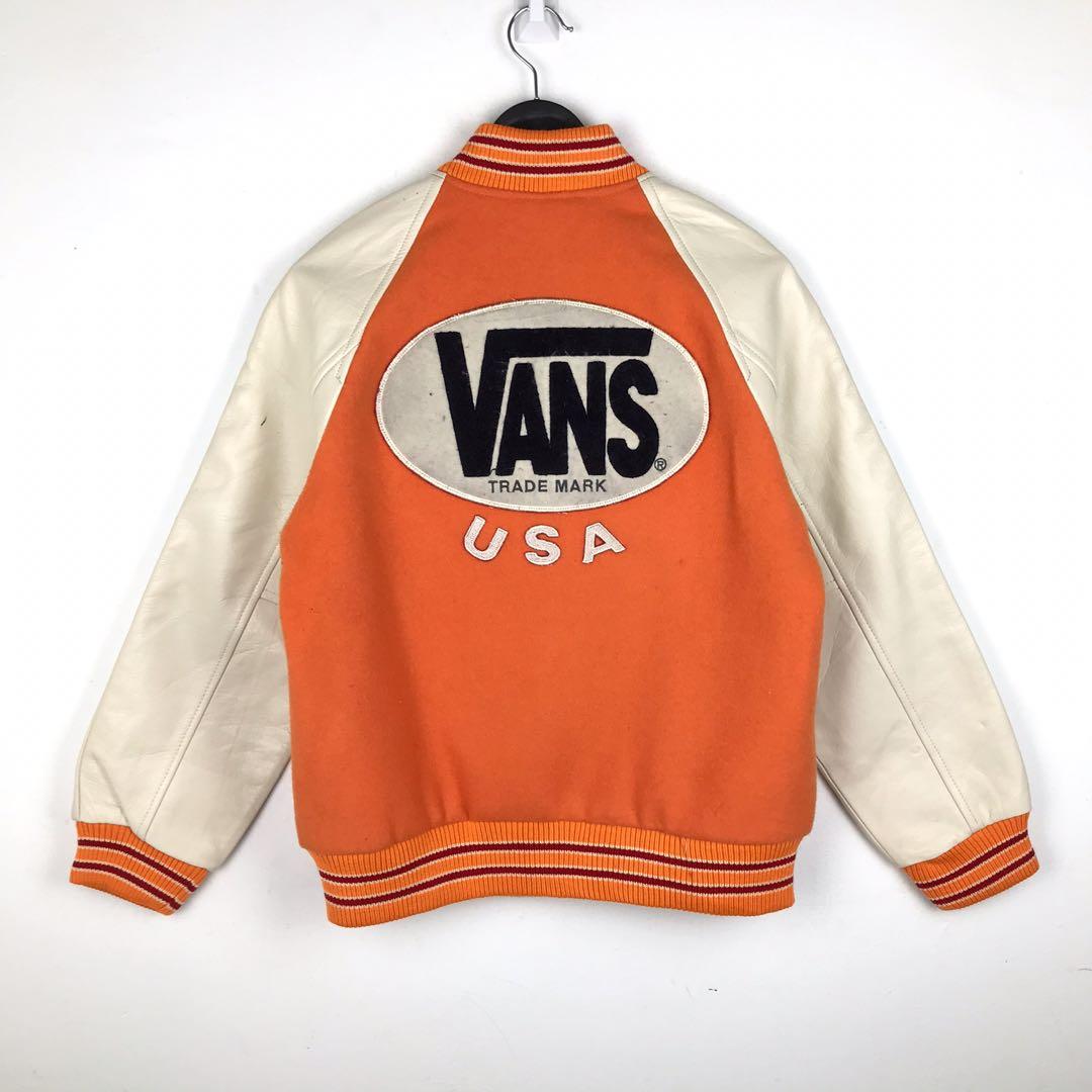 Vintage vans skate custom made varsity jacket