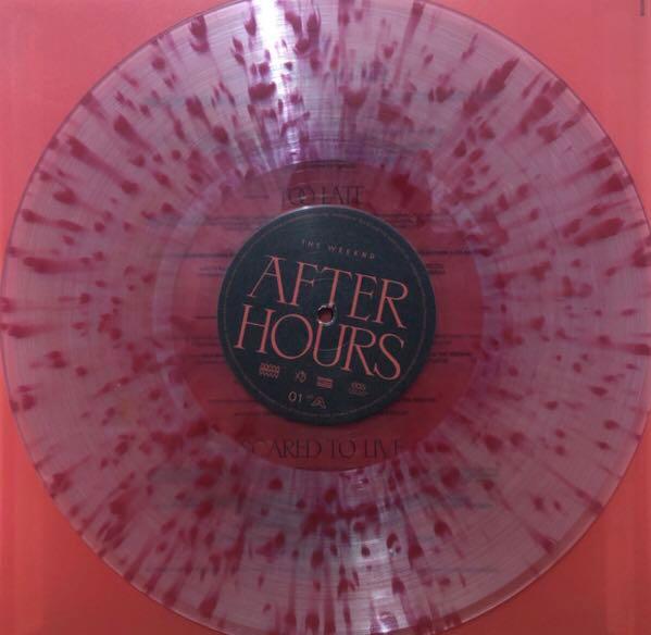 The Weeknd, After Hours, Clear W/ Red Splatter, LIMITED