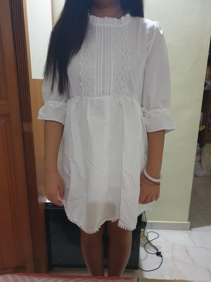 White Dolly Dress Women s Fashion Dresses Sets Dresses on