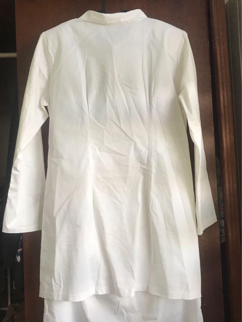 Lembayung Kebaya Labuh TOP - Off White