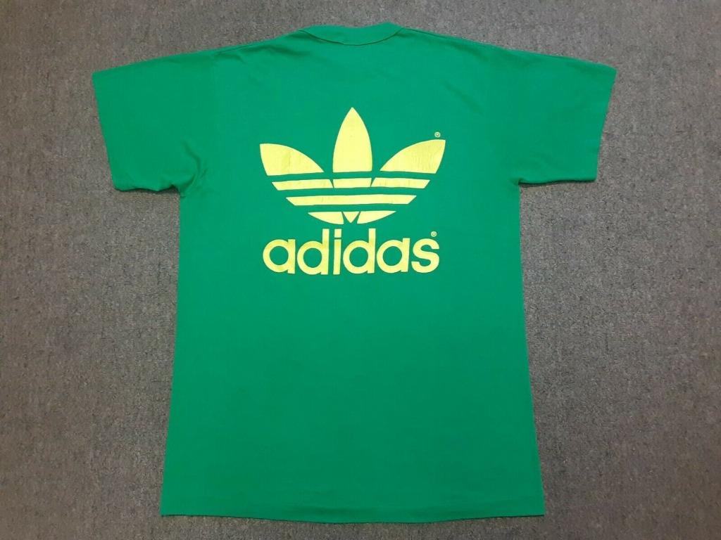 Adidas 80s Big Logo USA Hijau Kuning Men s Fashion Tops Sets