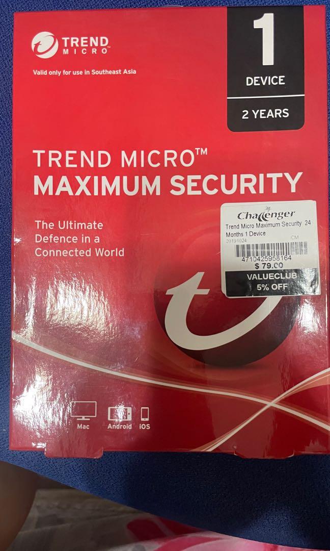 TREND Micro Antivirus software for PC (2 Years), Computers ...
