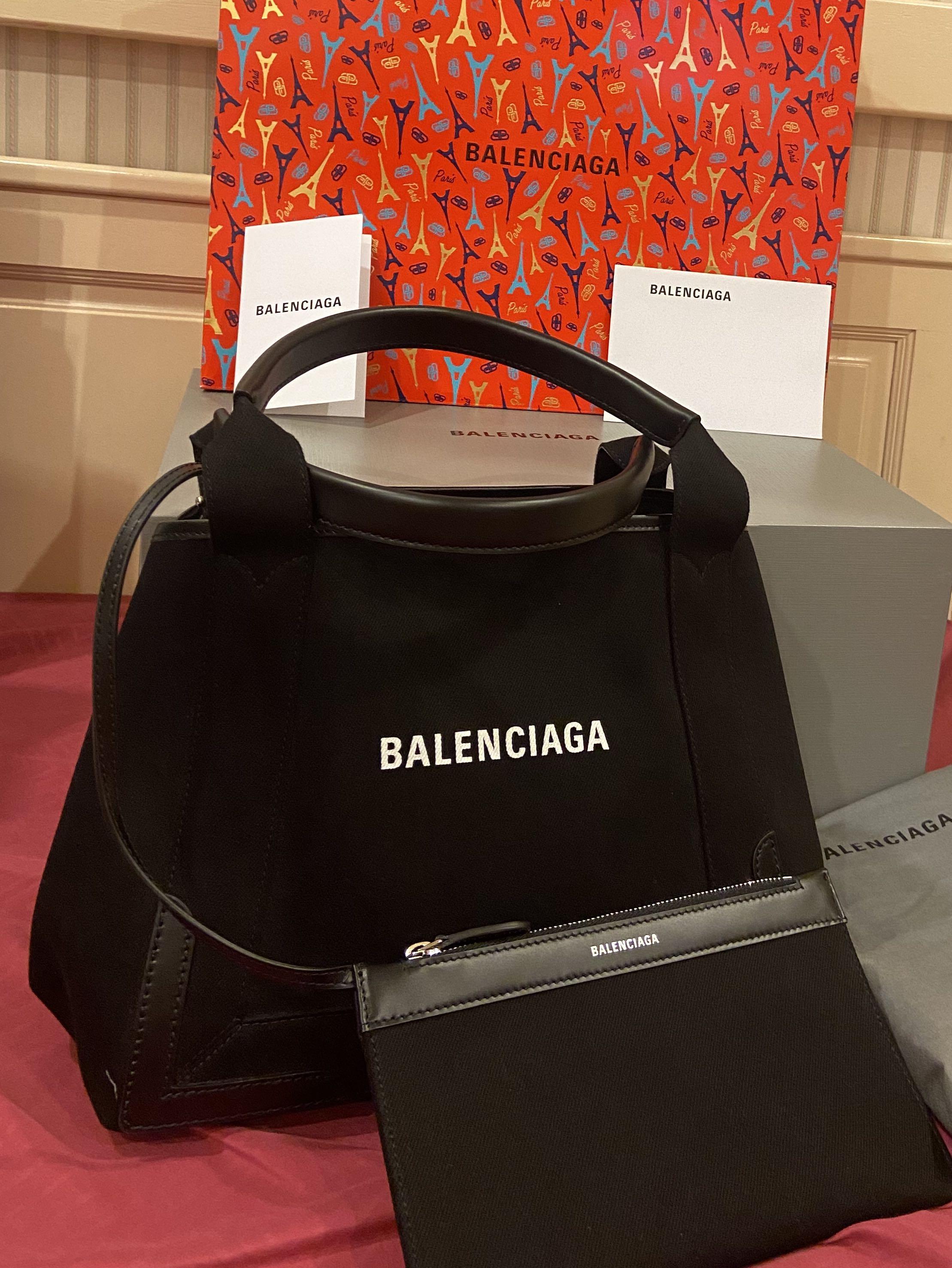 balenciaga canvas pouch