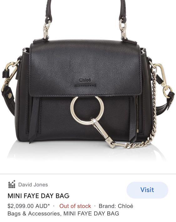 Chloe faye day bag black store