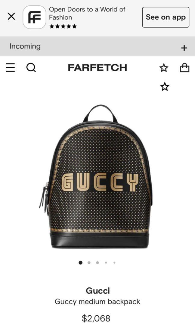 Gucci hotsell backpack farfetch