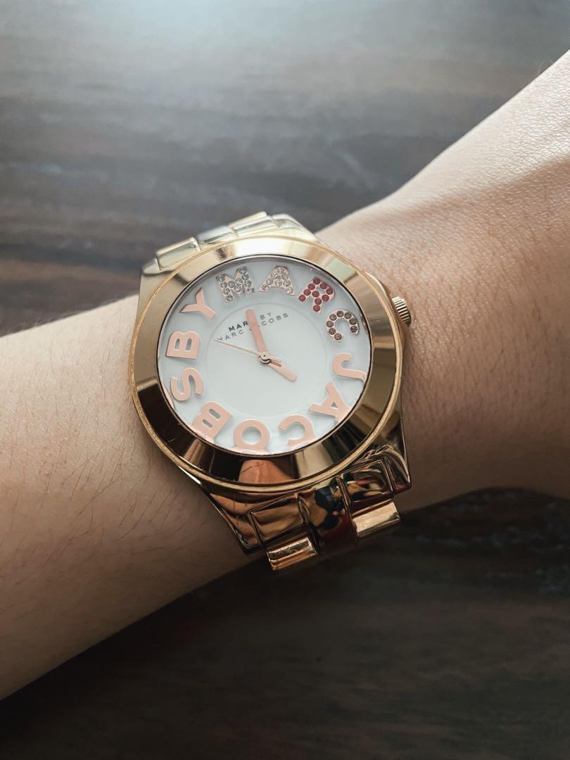 Marc by marc jacobs rose gold watch hotsell