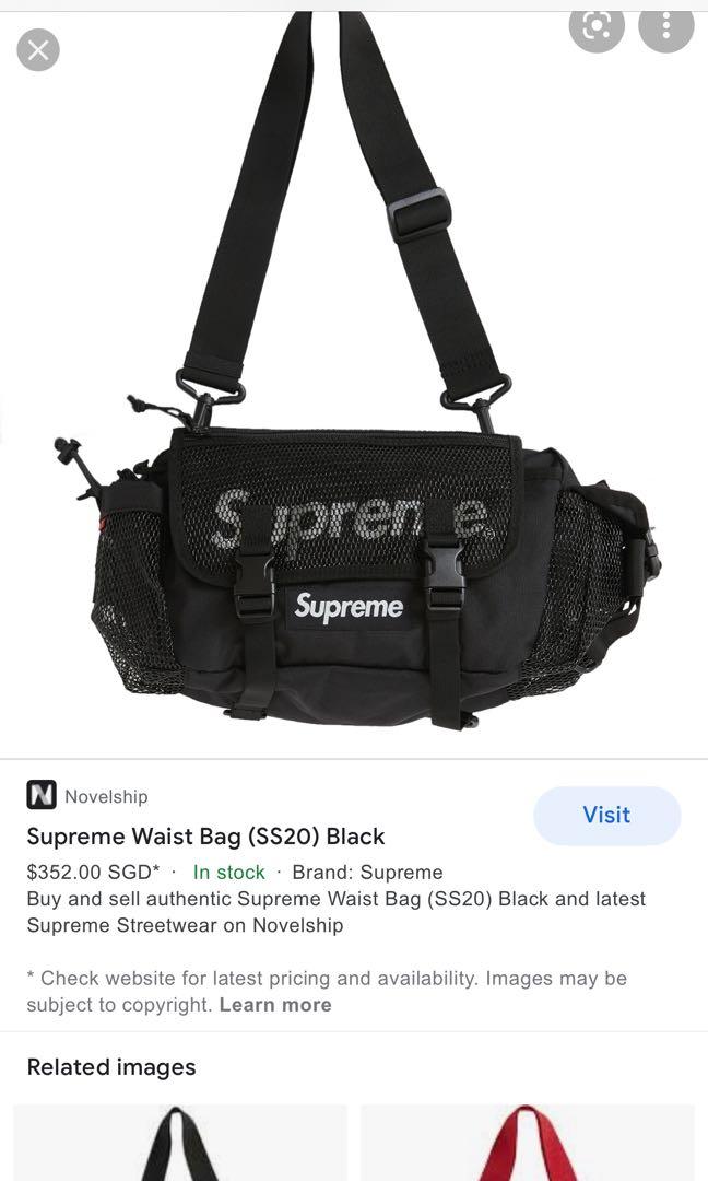 Supreme Waist Bag (SS19) Black - Novelship
