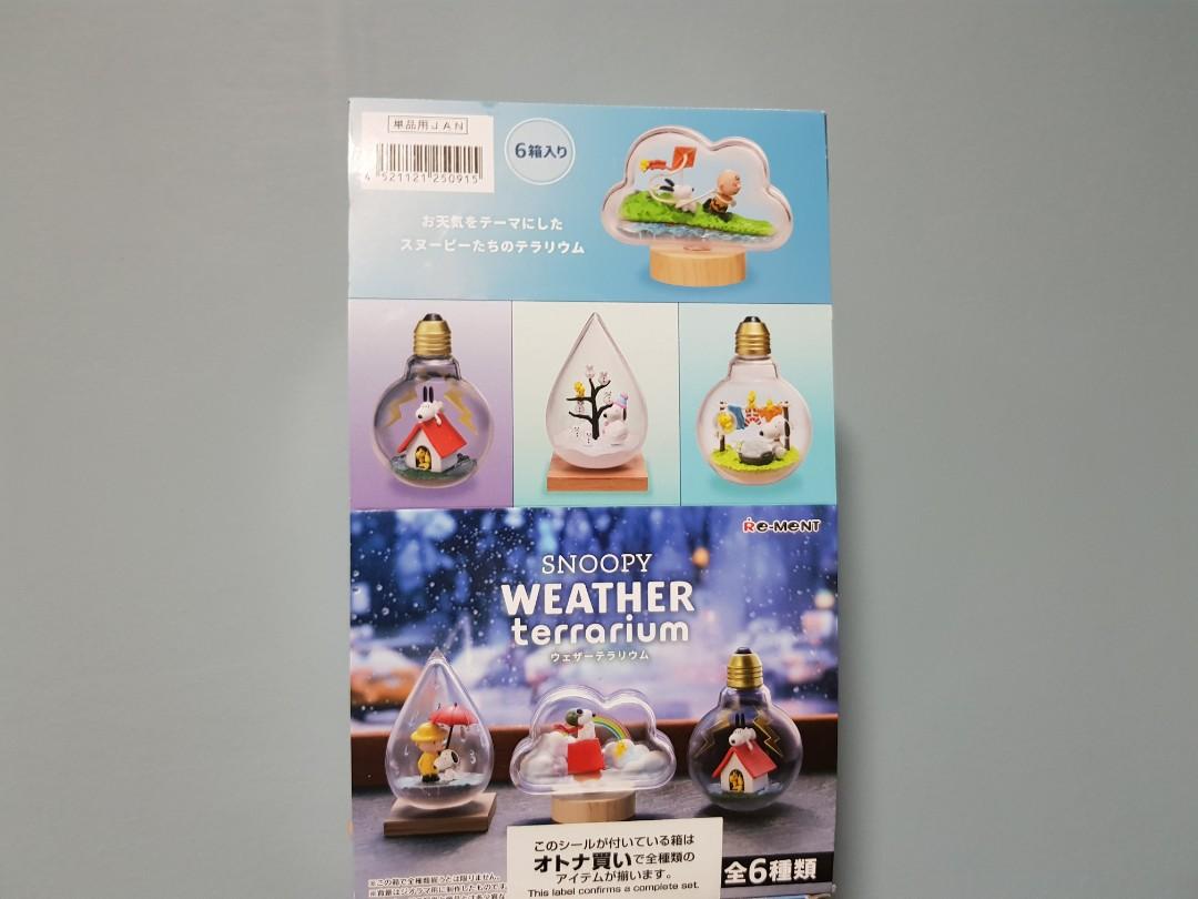 Bn Snoopy Weather Terrarium Rement Full Set Hobbies Toys Toys Games On Carousell