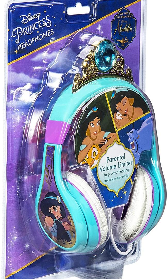 BNIB Kids Headphones Headsets Disney Princess Jasmine Aladdin