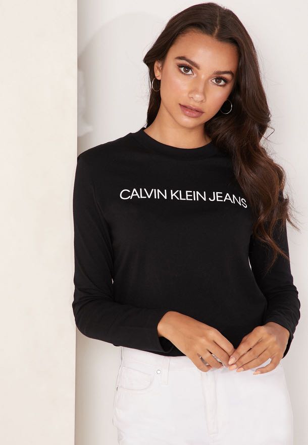 Calvin klein women's long sleeve top top