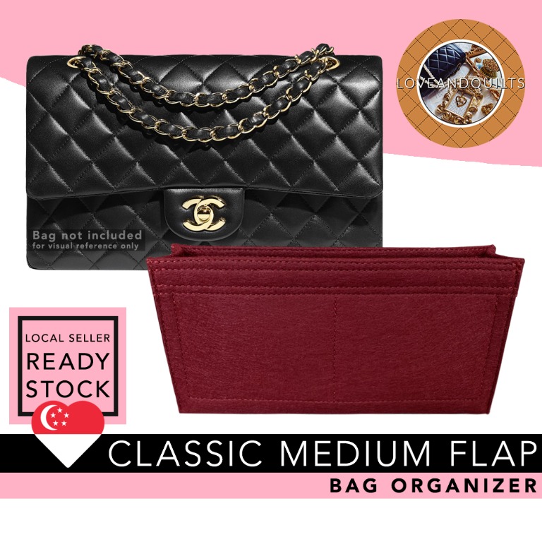 Chanel Classic Flap Bag Organizer Insert Shaper Quality Felt Bag
