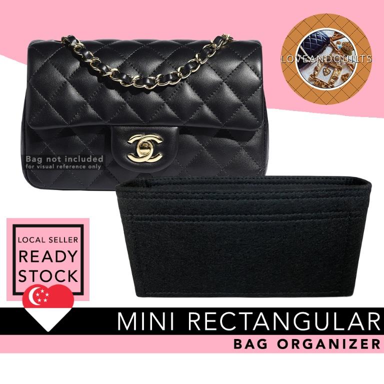 Bag Organizer Base Shaper Insert for Chanel Classic Flap Medium Burgundy  Red