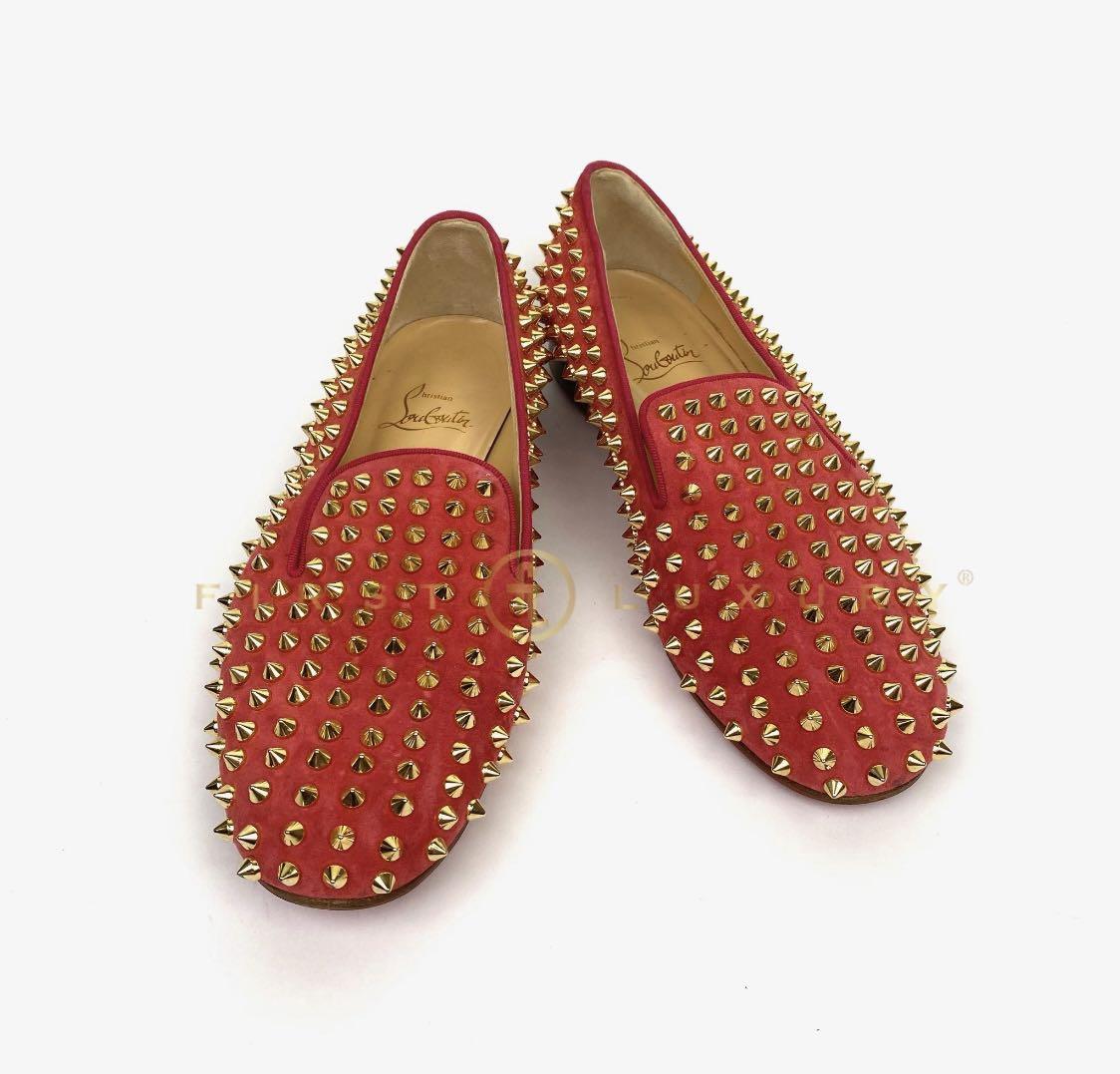 Red loafers store spikes