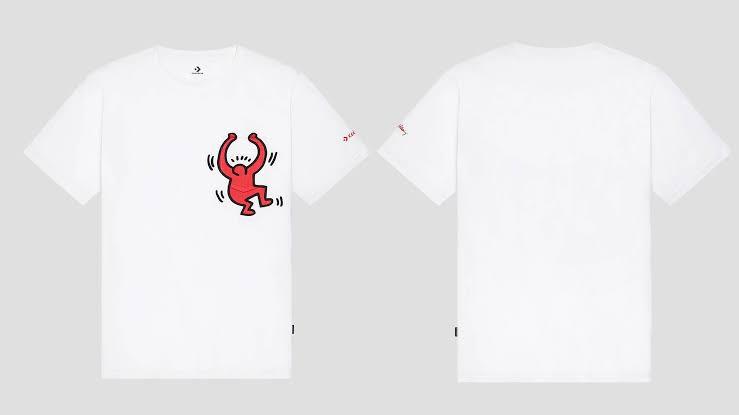 Converse X Keith Haring T-Shirt, Fesyen 