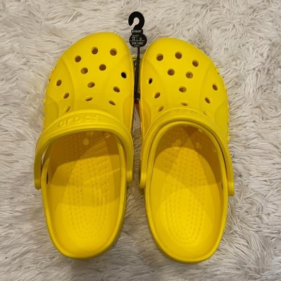 Yellow baya crocs on sale