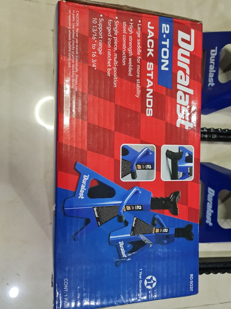 DURALAST 2 Ton jack stands, Car Accessories, Accessories on Carousell
