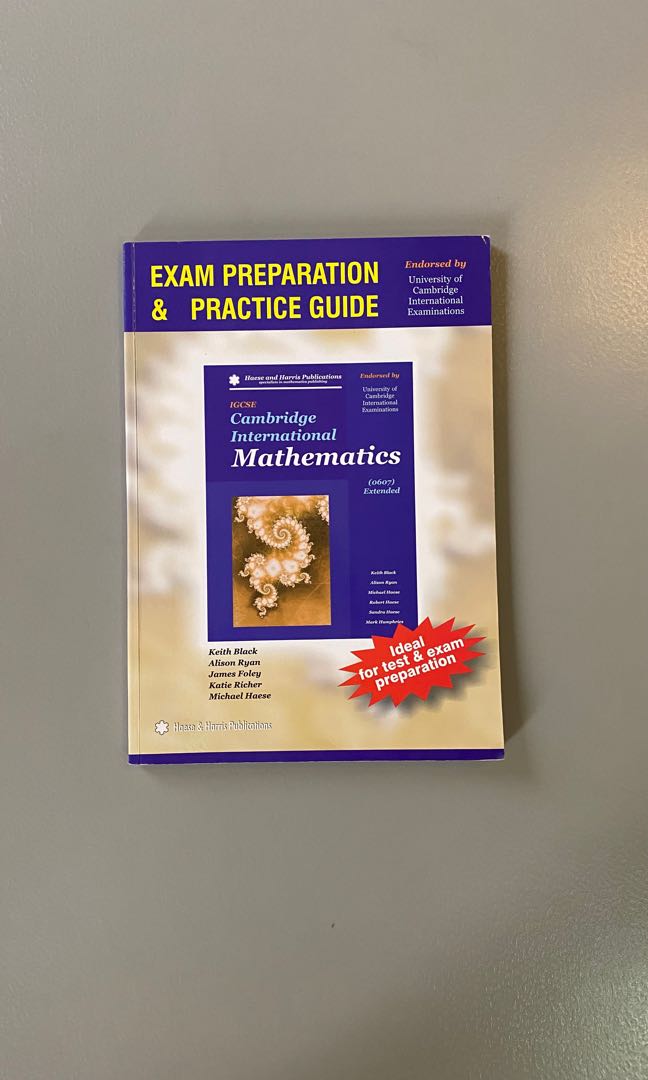 Extended mathematics IGCSE Cambridge exam preparation and practice ...