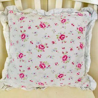 SALE‼️Floral Throw Pillow Case with Ruffles