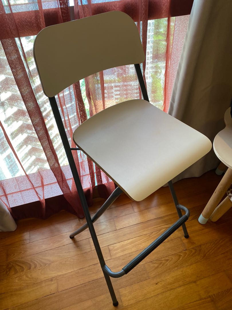 Folding high stool chair, Furniture & Home Living, Furniture, Chairs on