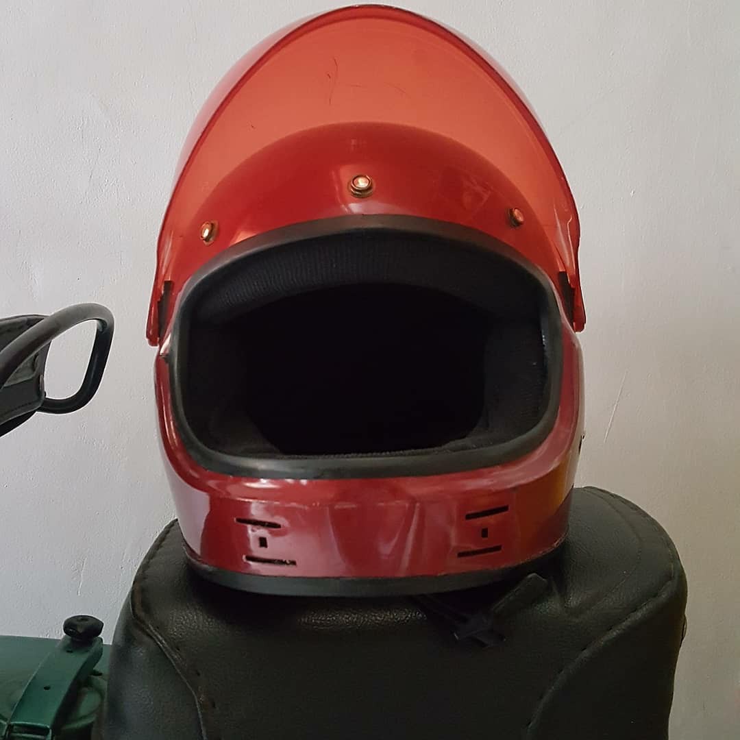 Helm Full Face Retro Jadul Classic Vintage Cocok Untuk Motor Custom