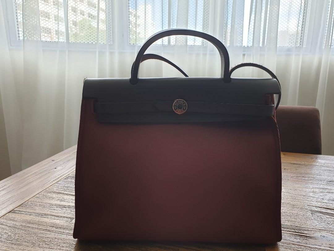 Hermes Herbag Zip 31 PM Rouge H Ebene