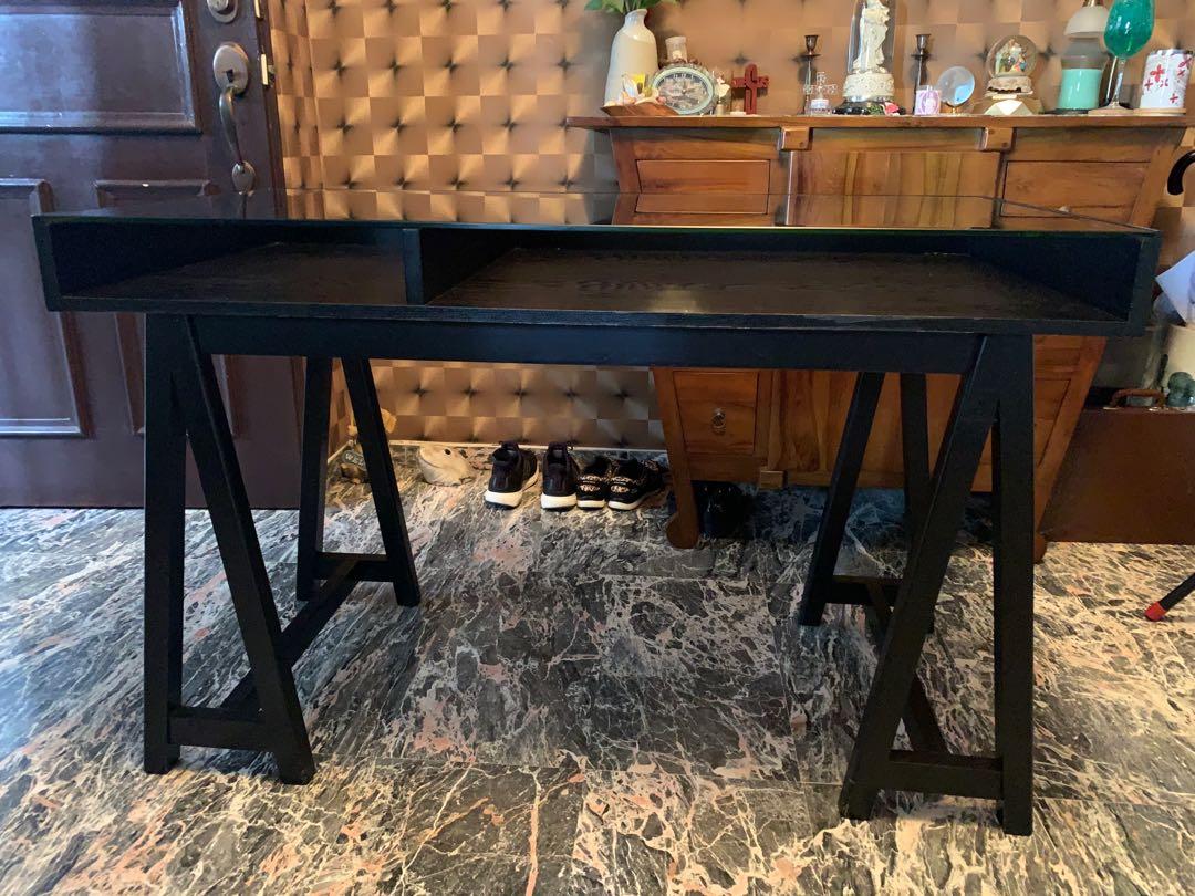 Ikea GLASS TOP computer table/desk, Furniture & Home Living, Furniture